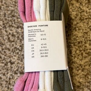 lululemon athletica Unisex size Large Daily Essential Socks - 3 Pairs